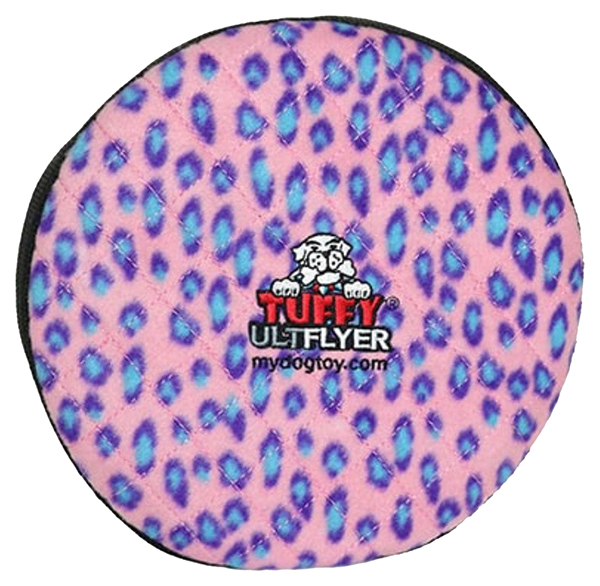 Игрушка для собак Tuffy Диск, розовый леопард