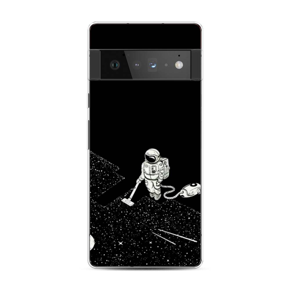 фото Чехол awog "космонавт с пылесосом" для google pixel 6 pro