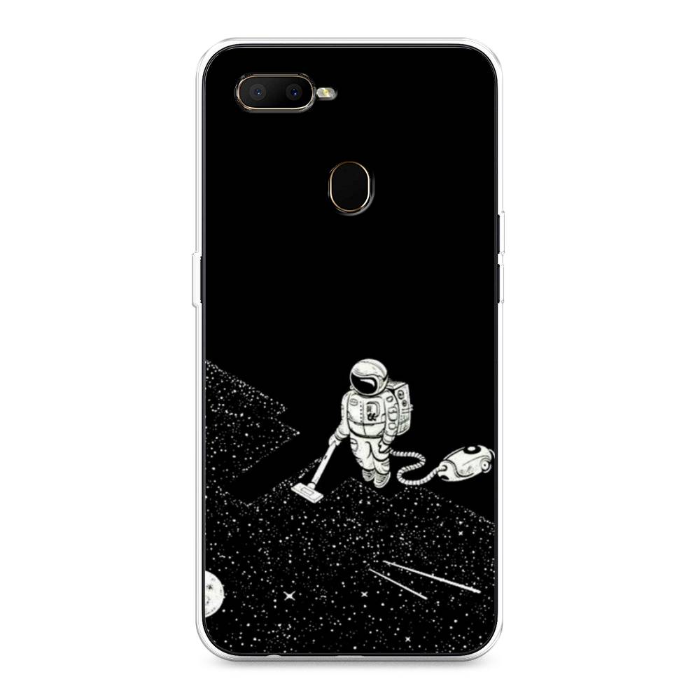 фото Чехол awog "космонавт с пылесосом" для oppo a5s