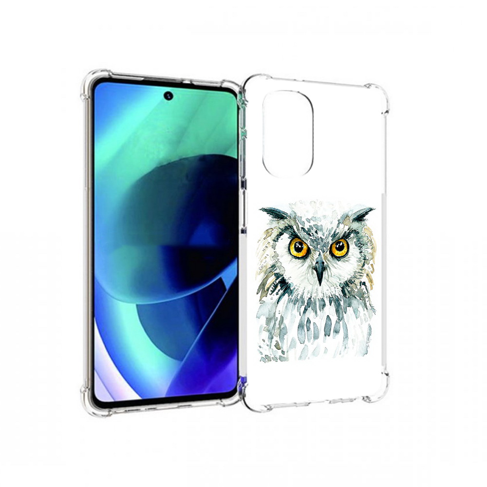 

Чехол MyPads Tocco для Motorola Moto G51 Серьезная сова (PT227078.365.156), Прозрачный, Tocco