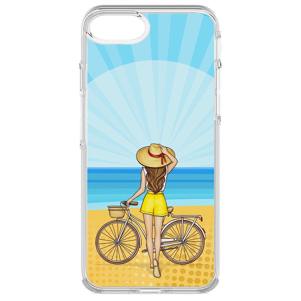 

Чехол-накладка Krutoff Clear Case Шорты женские для iPhone 7