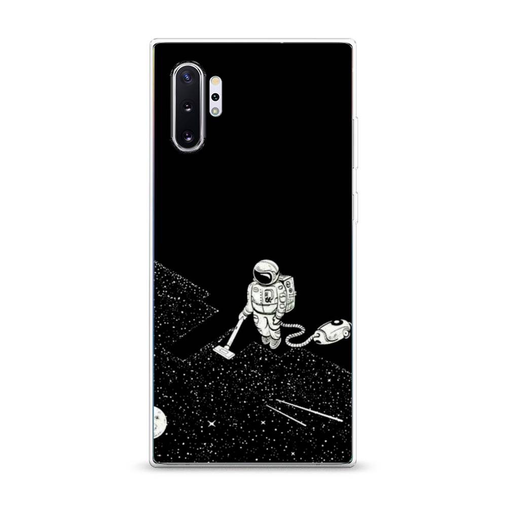 

Чехол Awog на Samsung Galaxy Note 10 + "Космонавт с пылесосом", Разноцветный, 28550-4