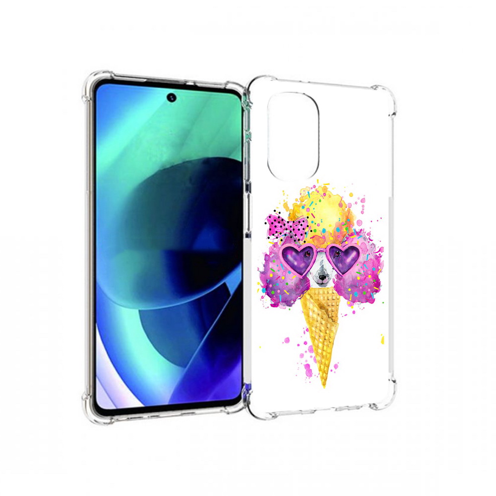 

Чехол MyPads Tocco для Motorola Moto G51 Рожок (PT227078.365.146), Прозрачный, Tocco