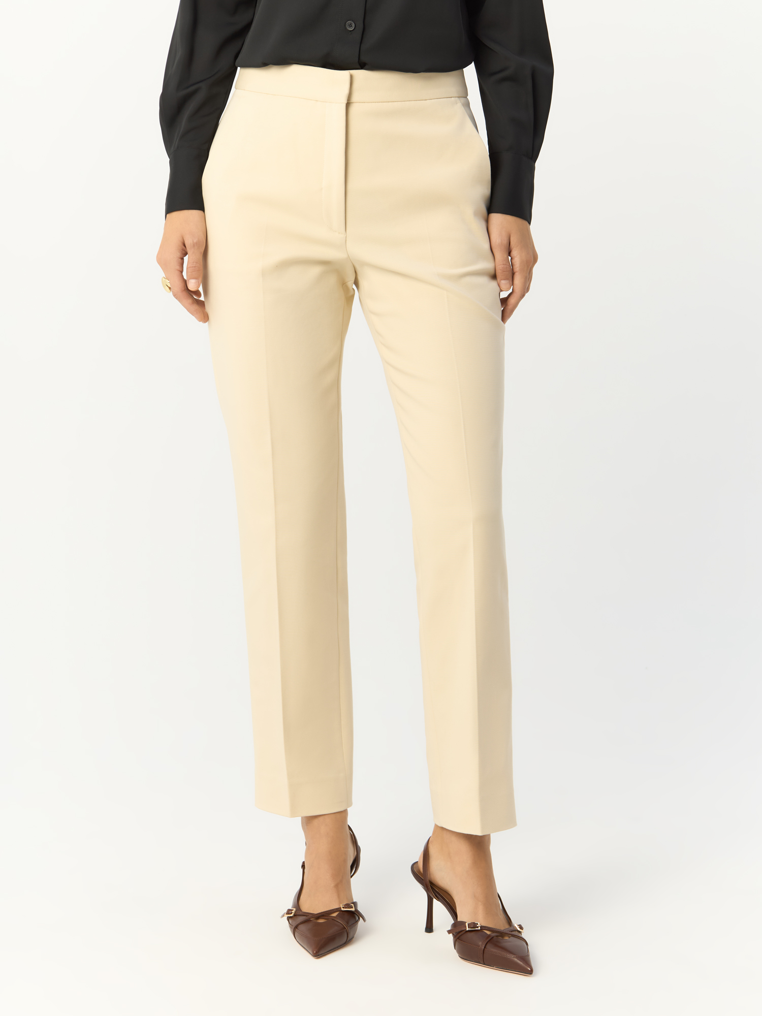 

Брюки женские Calvin Klein K20K206885 бежевые 34, Бежевый, K20K206885