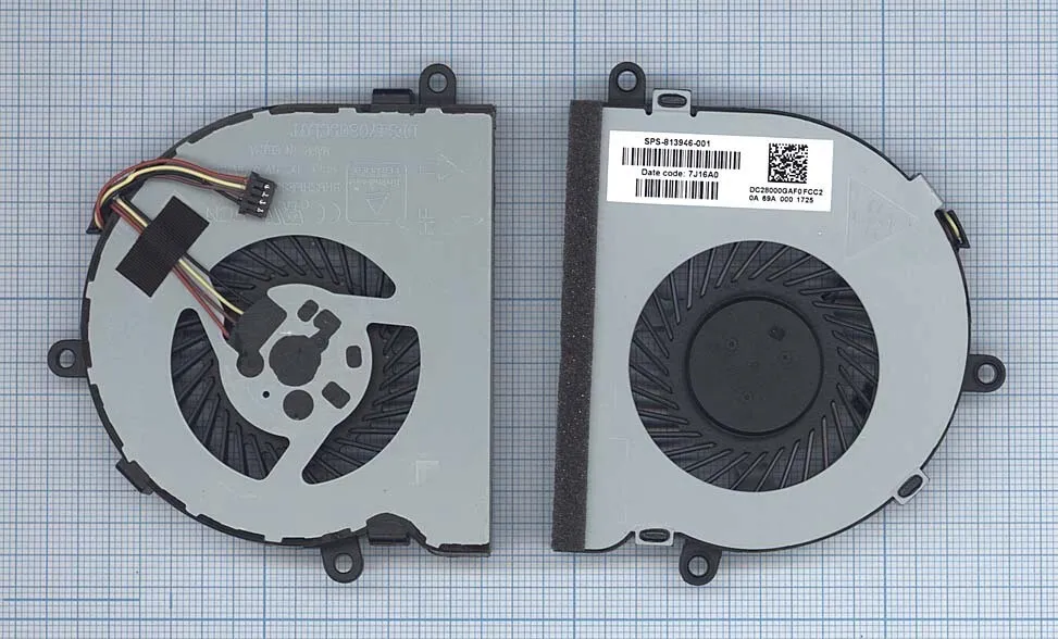 

Кулер Vbparts для HP Pavilion 15-AC, 15-AF, p/n: FN0565-A2033L2AL, FN0565-S1(100120582V)