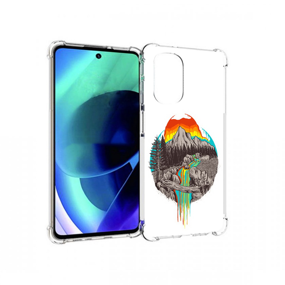 

Чехол MyPads Tocco для Motorola Moto G51 Радужный водопад (PT227078.365.144), Прозрачный, Tocco