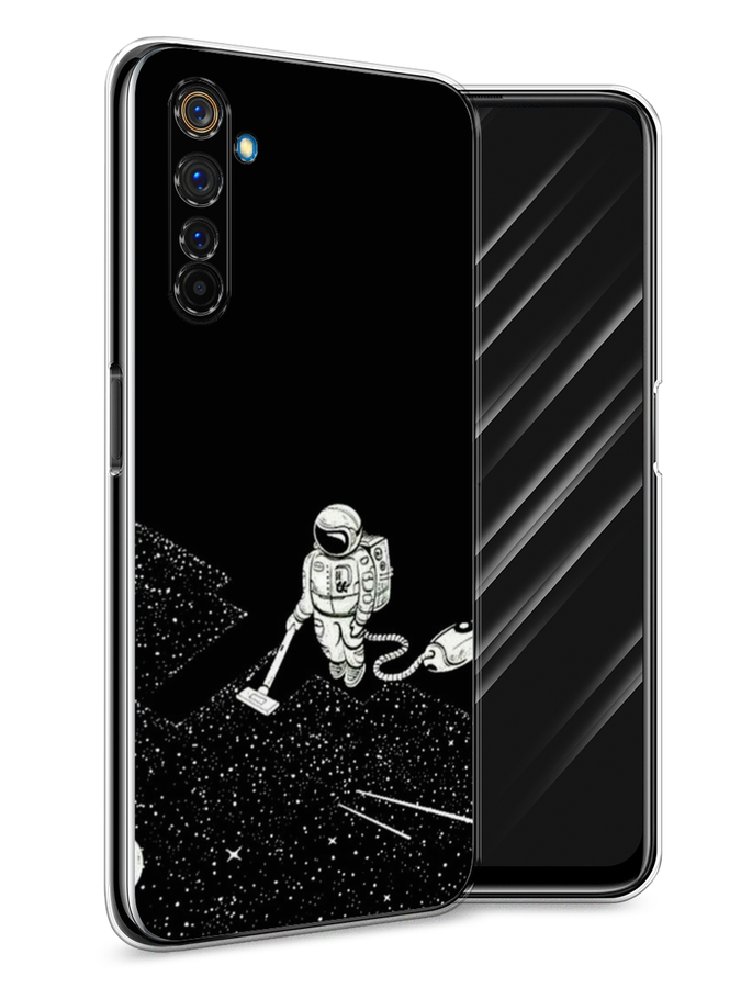

Чехол Awog на Realme 6 Pro "Космонавт с пылесосом", Разноцветный, 252850-4