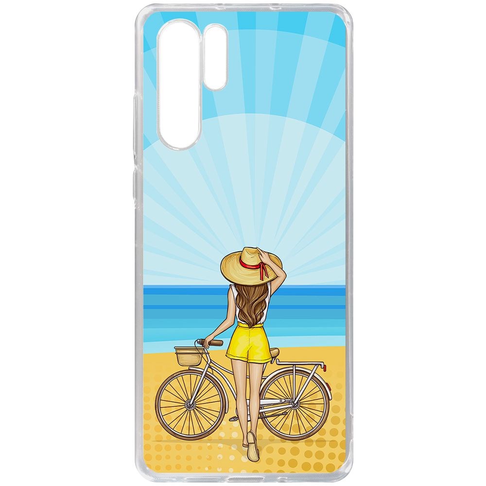 

Чехол-накладка Krutoff Clear Case Шорты женские для Huawei P30 Pro
