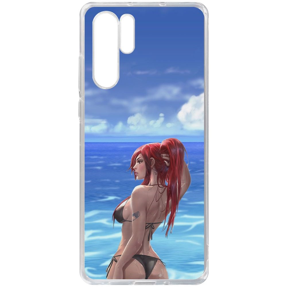 

Чехол-накладка Krutoff Clear Case Купальник женский для Huawei P30 Pro