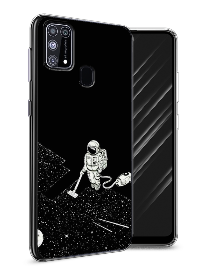 

Чехол Awog на Samsung Galaxy M31 / Самсунг M31 "Космонавт с пылесосом", Разноцветный, 2100750-4