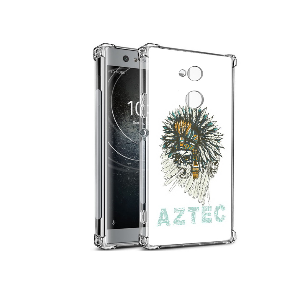 

Чехол MyPads Tocco для Sony Xperia XA2 скелет индеец (PT99627.238.602), Прозрачный, Tocco