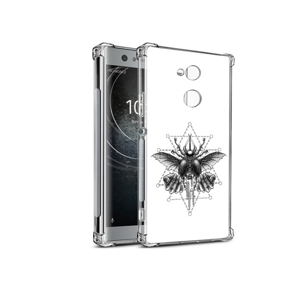 

Чехол MyPads Tocco для Sony Xperia XA2 скарабей (PT99627.238.601), Прозрачный, Tocco