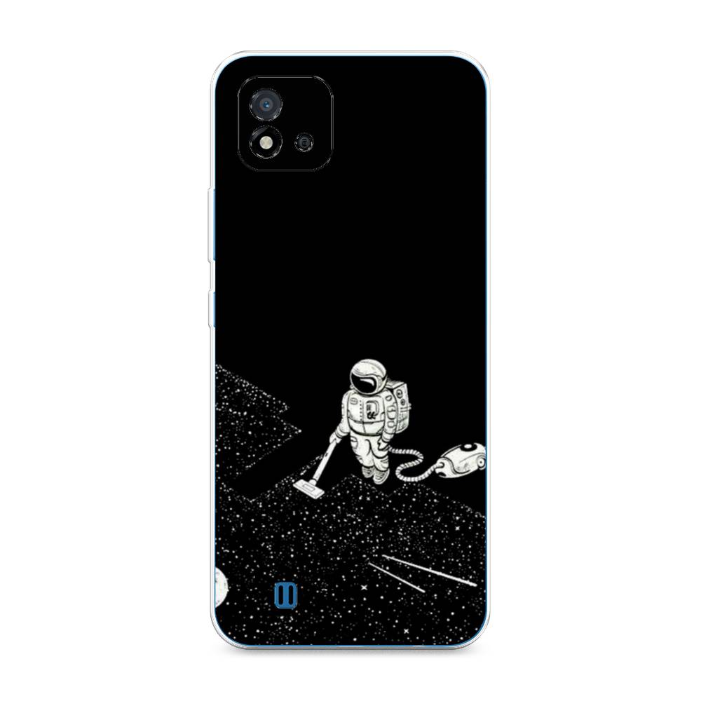 фото Чехол awog "космонавт с пылесосом" для realme c20