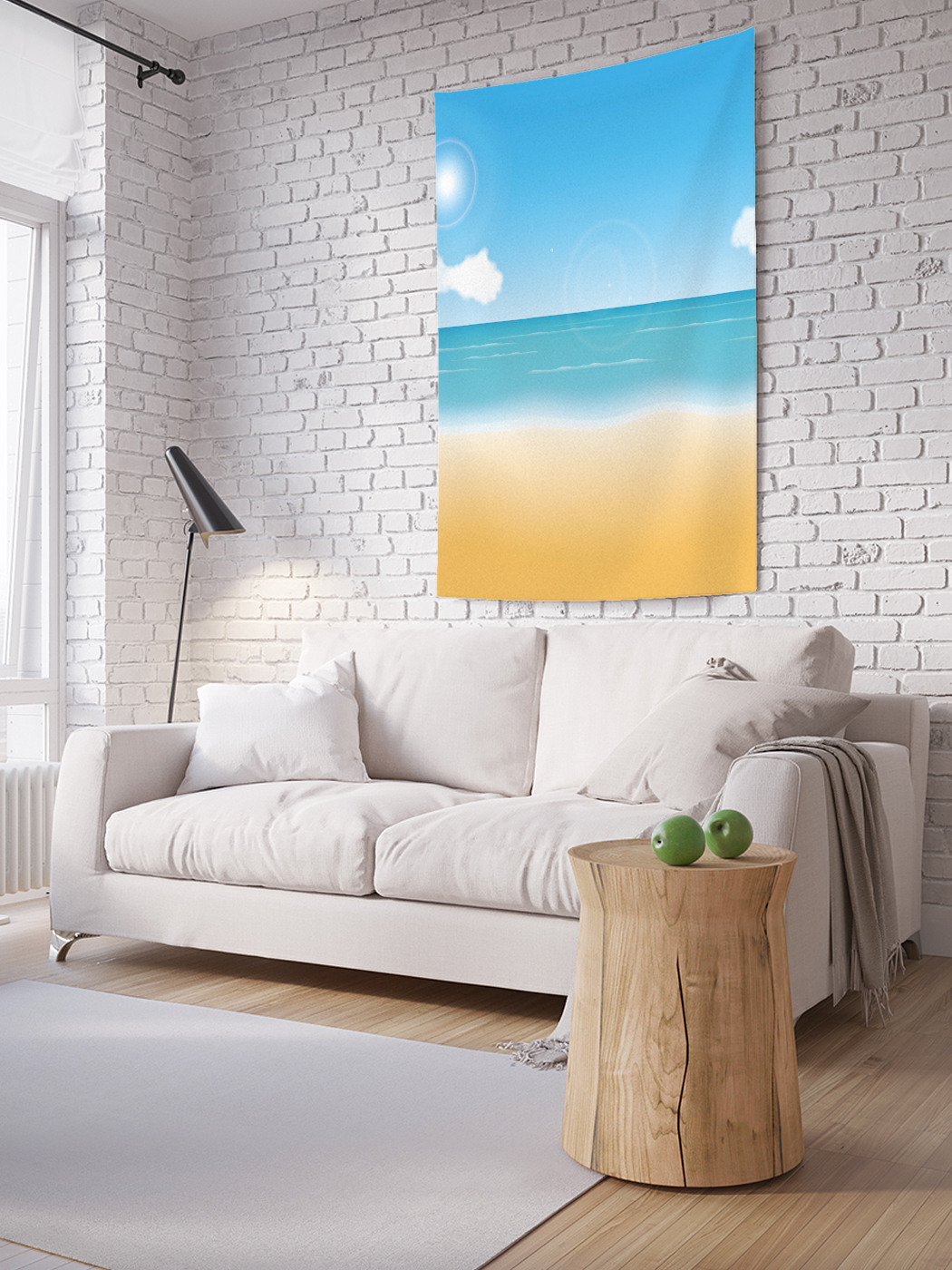 

Вертикальное фотопанно на стену JoyArty Море и пляж 150x200 см, Море и пляж