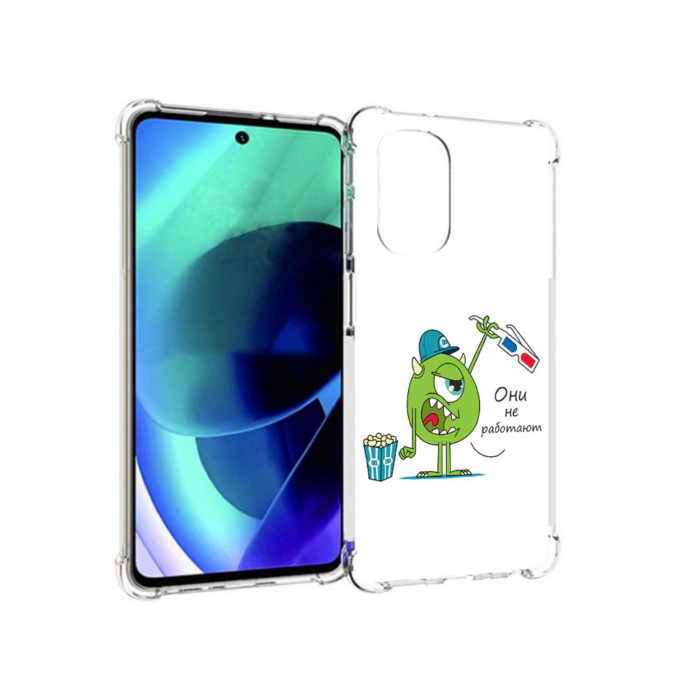 

Чехол MyPads Tocco для Motorola Moto G51 Очки не работают (PT227078.365.129), Прозрачный, Tocco