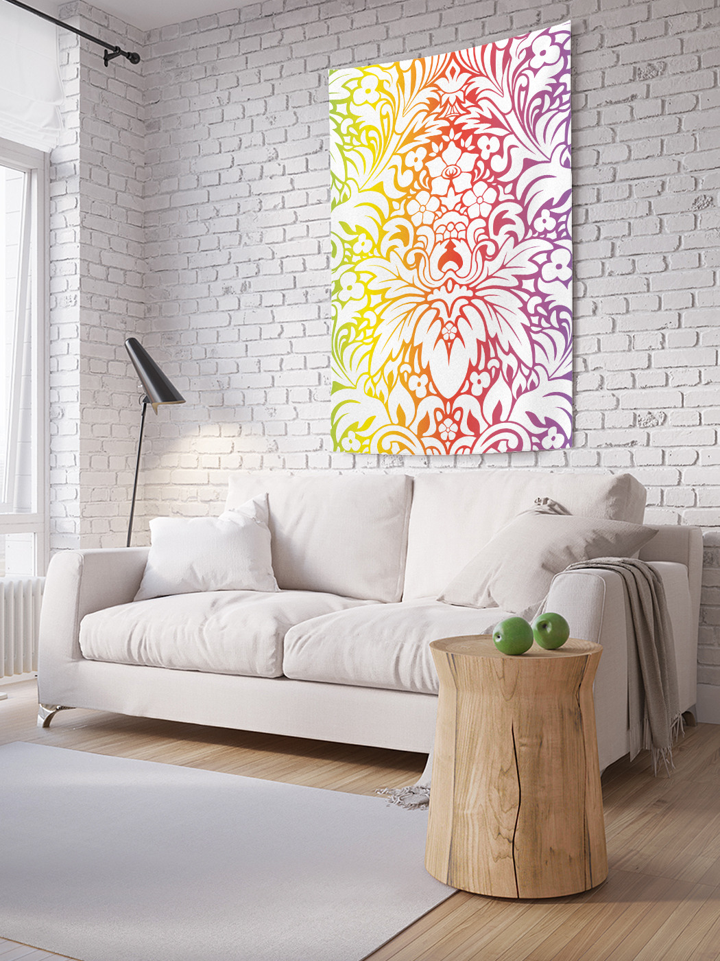 

Вертикальное фотопанно на стену JoyArty Эскиз цветов 150x200 см, Эскиз цветов