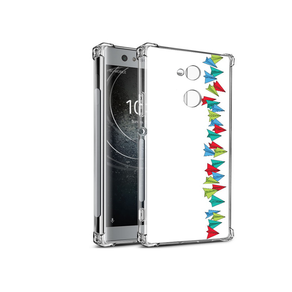 

Чехол MyPads Tocco для Sony Xperia XA2 самолетики из листочков (PT99627.238.593), Прозрачный, Tocco