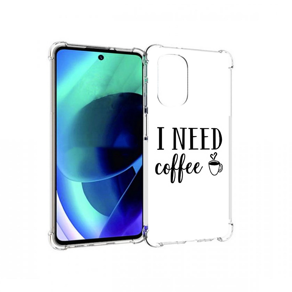

Чехол MyPads Tocco для Motorola Moto G51 Мне нужен кофе (PT227078.365.121), Прозрачный, Tocco