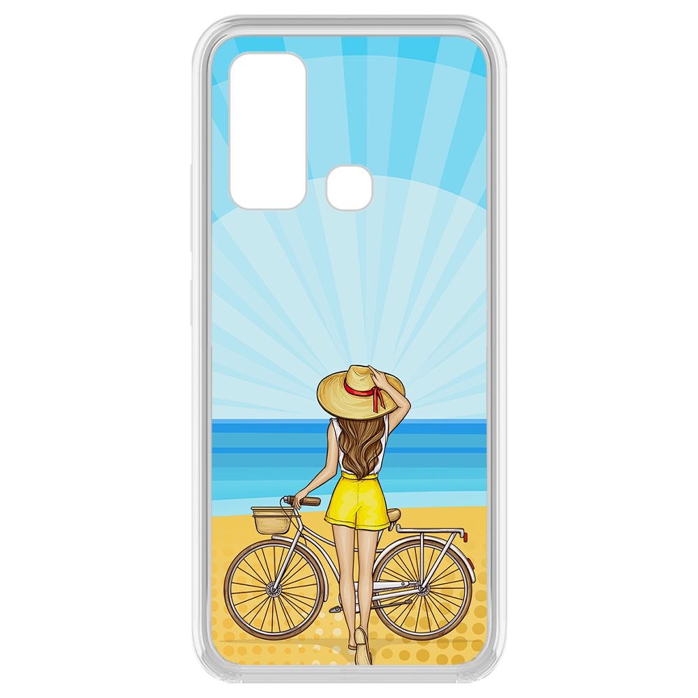 

Чехол-накладка Krutoff Clear Case Шорты женские для Vivo Y30