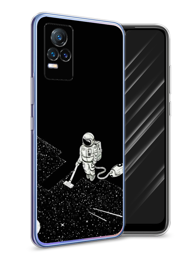 

Чехол Awog на Vivo V21e "Космонавт с пылесосом", Разноцветный, 264550-4
