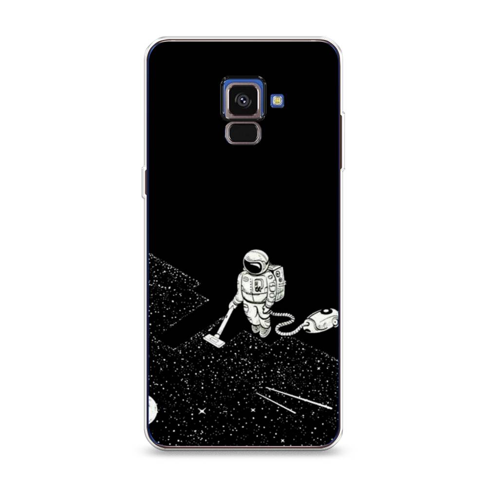фото Чехол awog "космонавт с пылесосом" для samsung galaxy a8 2018