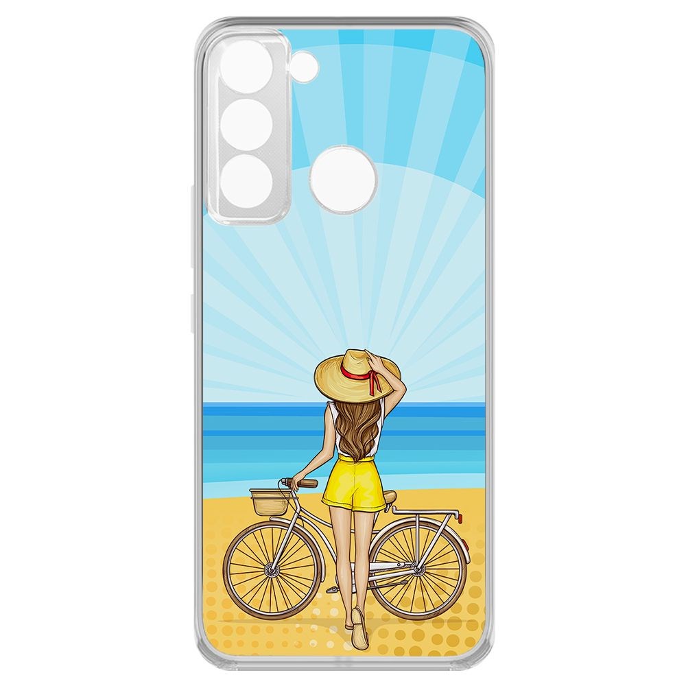 

Чехол-накладка Krutoff Clear Case Шорты женские для Tecno POP 5 LTE, Прозрачный
