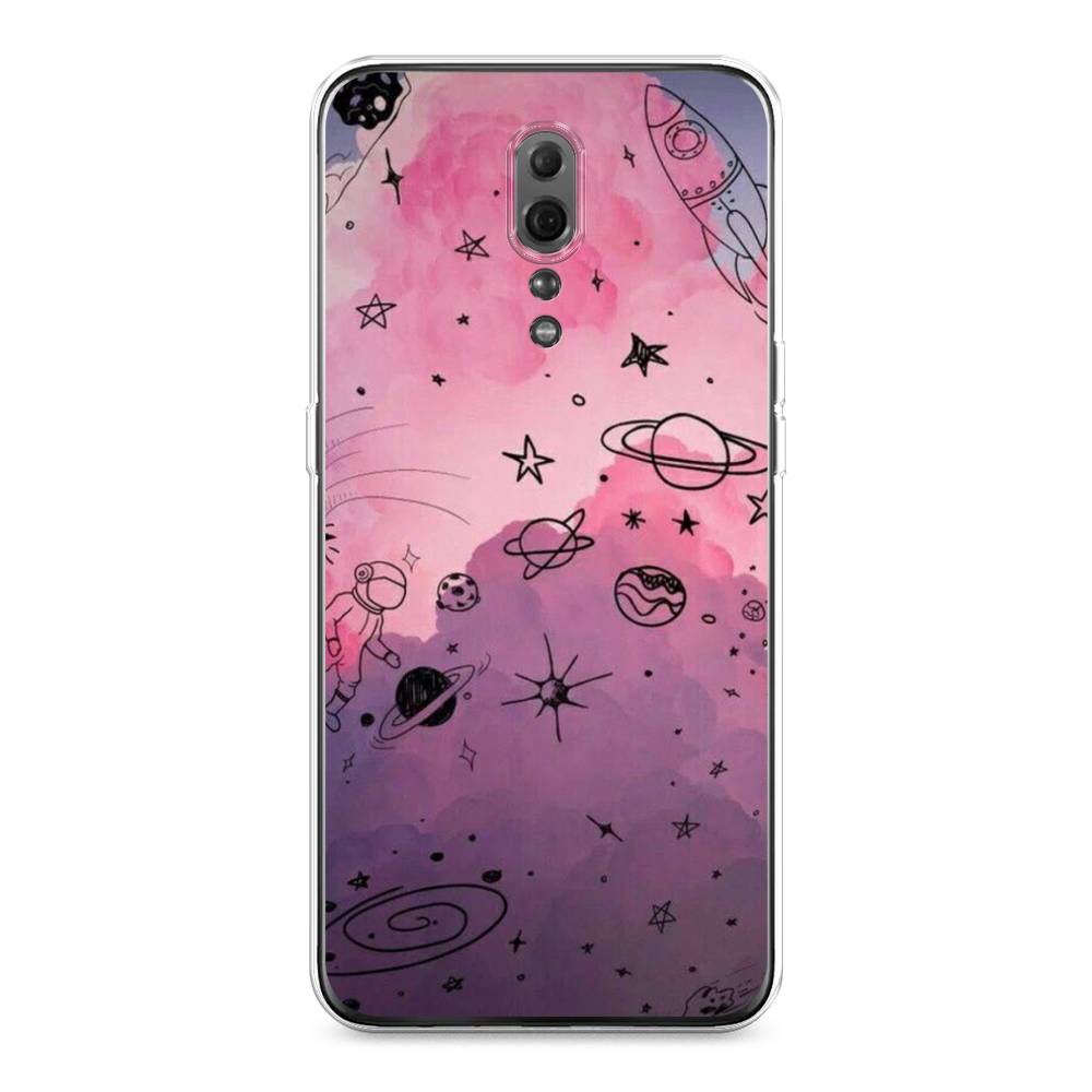 

Чехол Awog на Oppo Reno Z "Радуга планет 3", Разноцветный, 250950-4