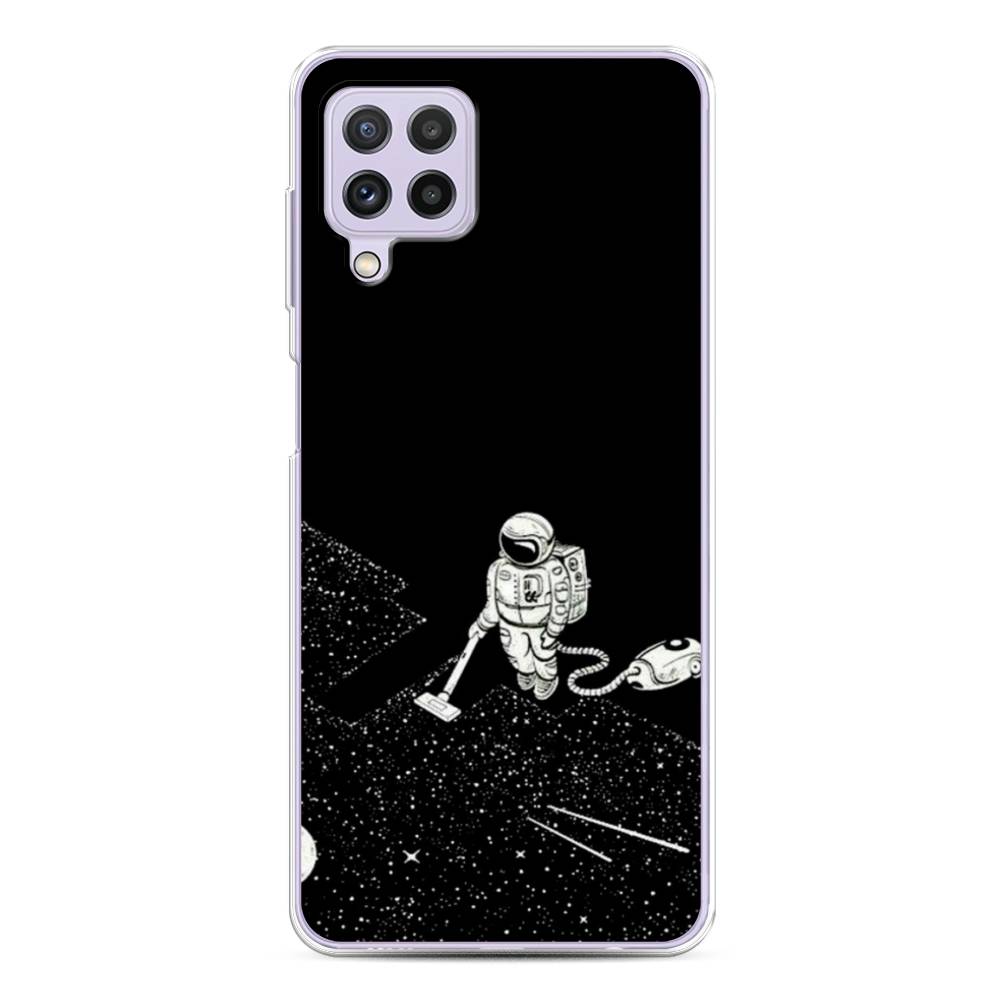 фото Чехол awog "космонавт с пылесосом" для samsung galaxy a22