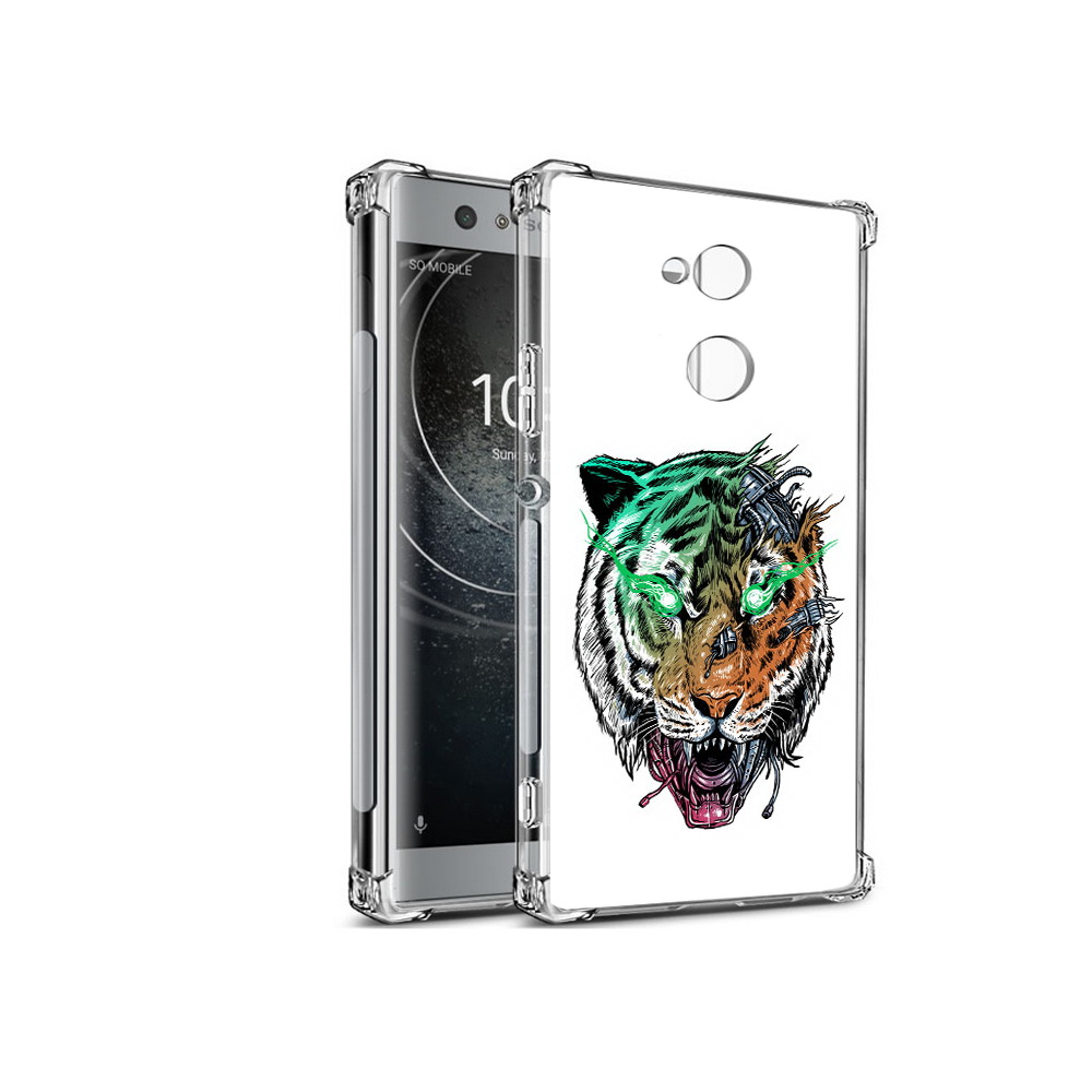 

Чехол MyPads Tocco для Sony Xperia XA2 робо-тигр (PT99627.238.584), Прозрачный, Tocco