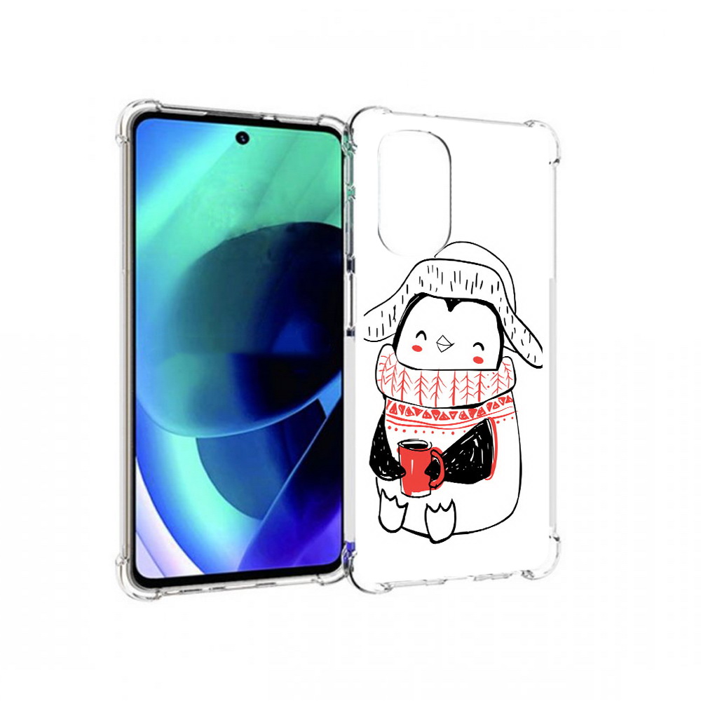 

Чехол MyPads Tocco для Motorola Moto G51 Милый пингвин (PT227078.365.115), Прозрачный, Tocco