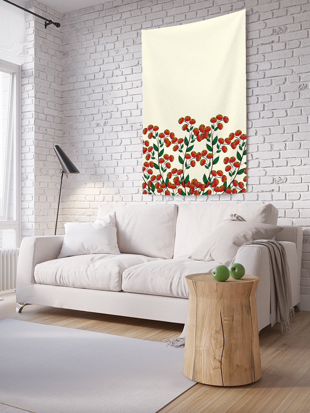 

Вертикальное фотопанно на стену JoyArty Красные цветы 150x200 см, Красные цветы