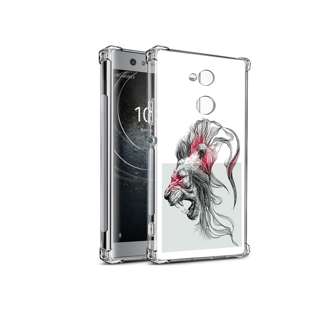 

Чехол MyPads Tocco для Sony Xperia XA2 разъяренный лев (PT99627.238.576), Прозрачный, Tocco