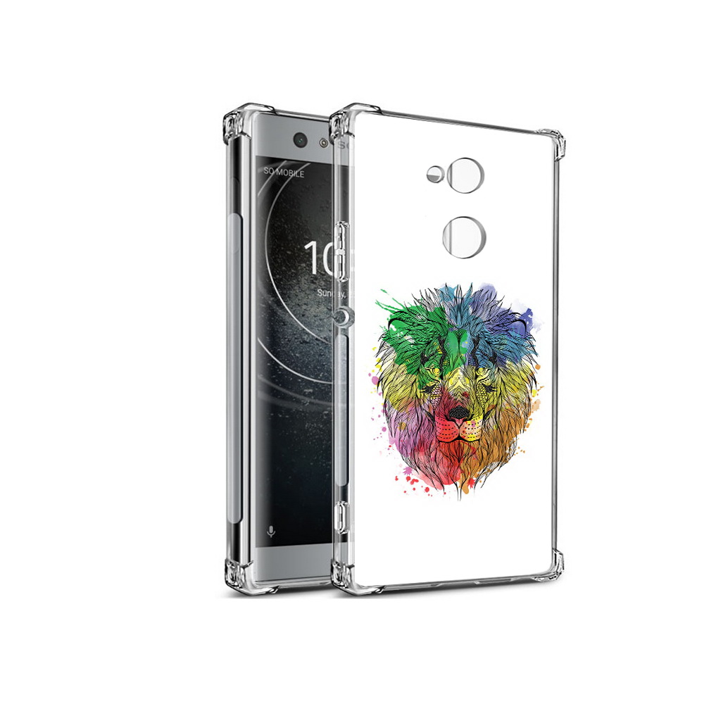 

Чехол MyPads Tocco для Sony Xperia XA2 разноцветный гордый лев (PT99627.238.573), Прозрачный, Tocco