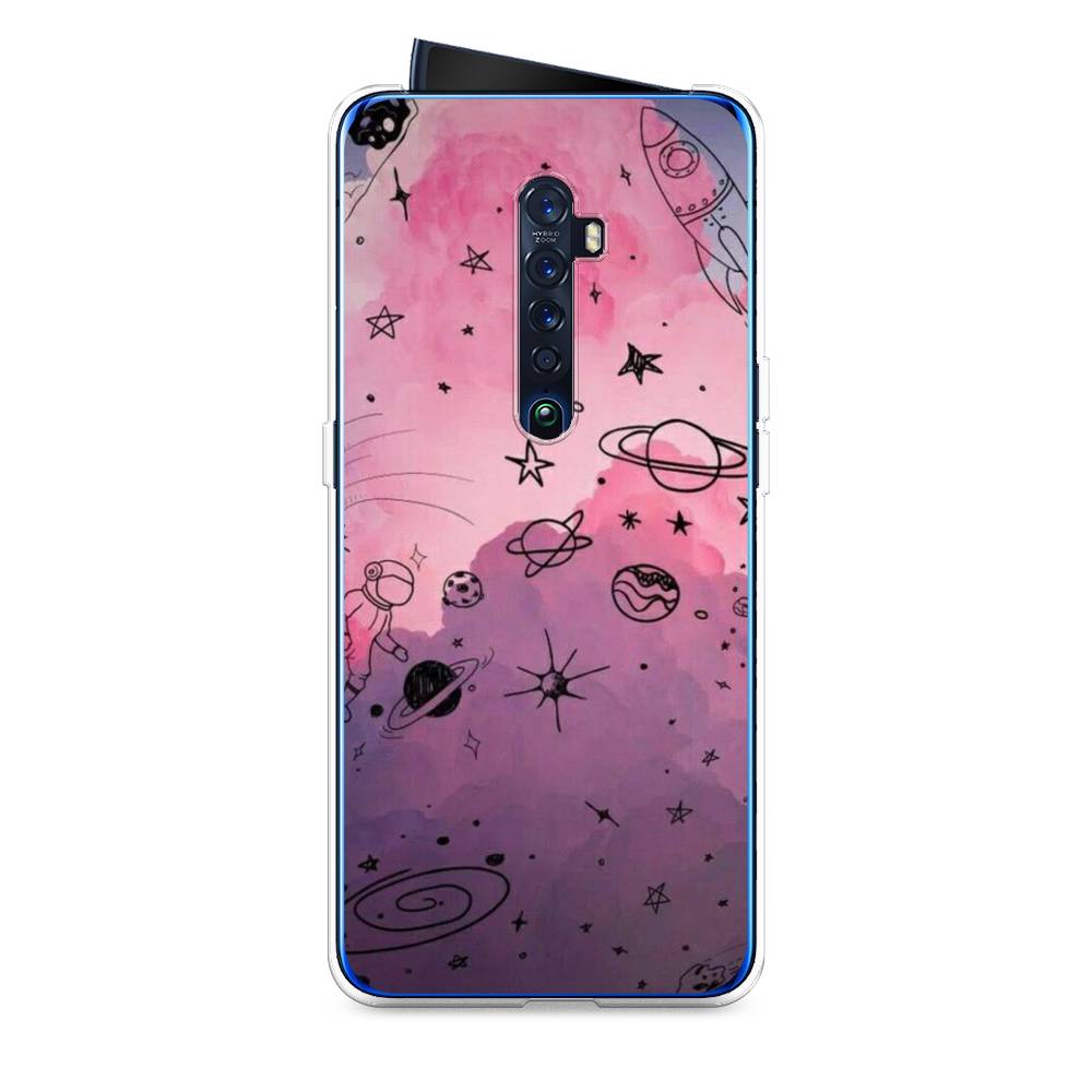 

Чехол Awog на Oppo Reno 2 "Радуга планет 3", Разноцветный, 253550-4