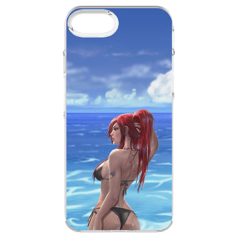 

Чехол-накладка Krutoff Clear Case Купальник женский для iPhone 6S, Прозрачный