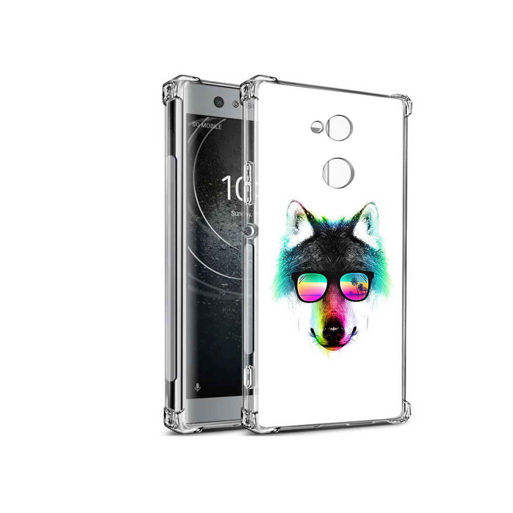 

Чехол MyPads Tocco для Sony Xperia XA2 радужный волк (PT99627.238.567), Прозрачный, Tocco