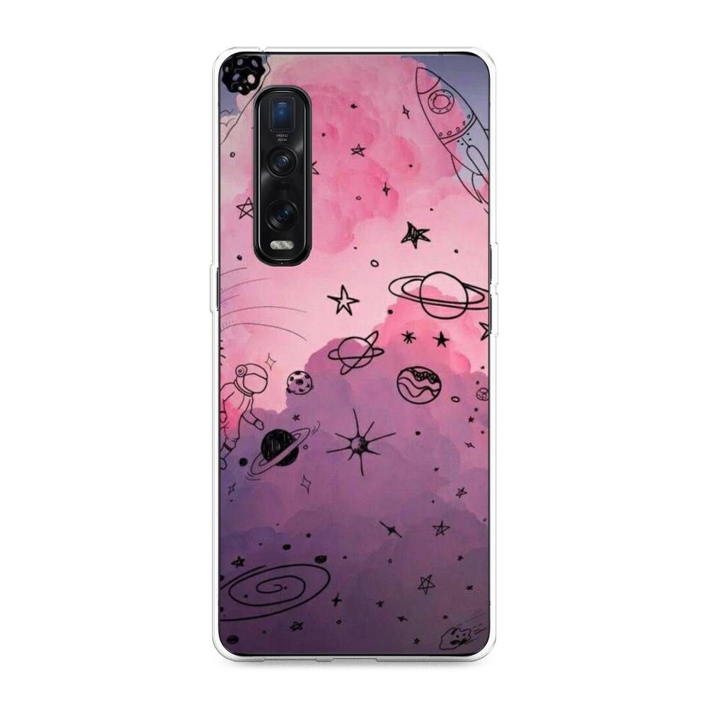 

Чехол Awog на Oppo Find X2 Pro "Радуга планет 3", Разноцветный, 253350-4