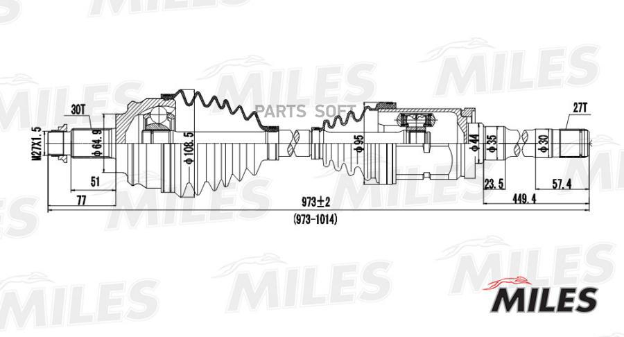 

Привод Miles Gc02026 Bmw X5(E53) Пер.Прав. Miles арт. GC02026