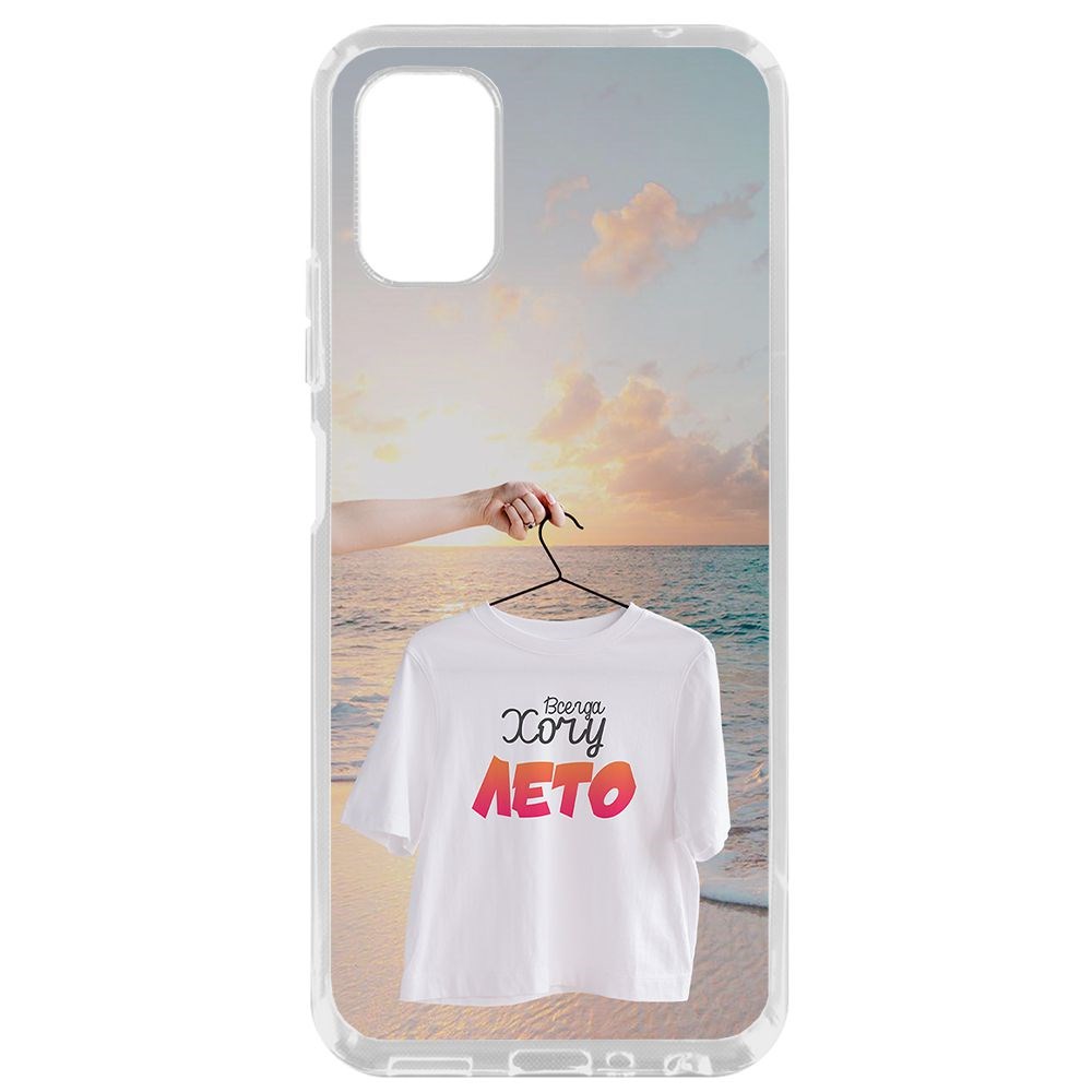 

Чехол-накладка Krutoff Clear Case Футболка женская для ZTE Blade V2020 Smart