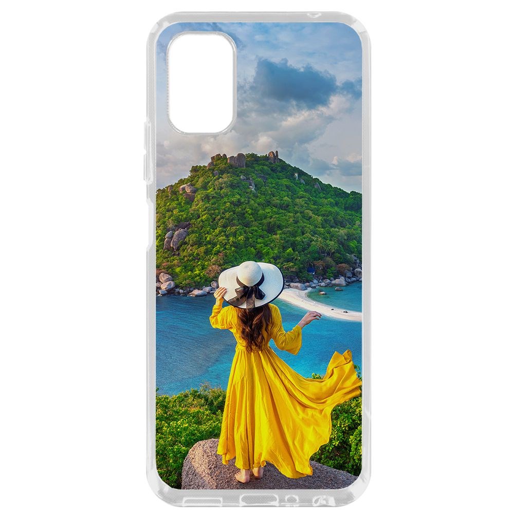 

Чехол-накладка Krutoff Clear Case Платье летнее женское для ZTE Blade V2020 Smart
