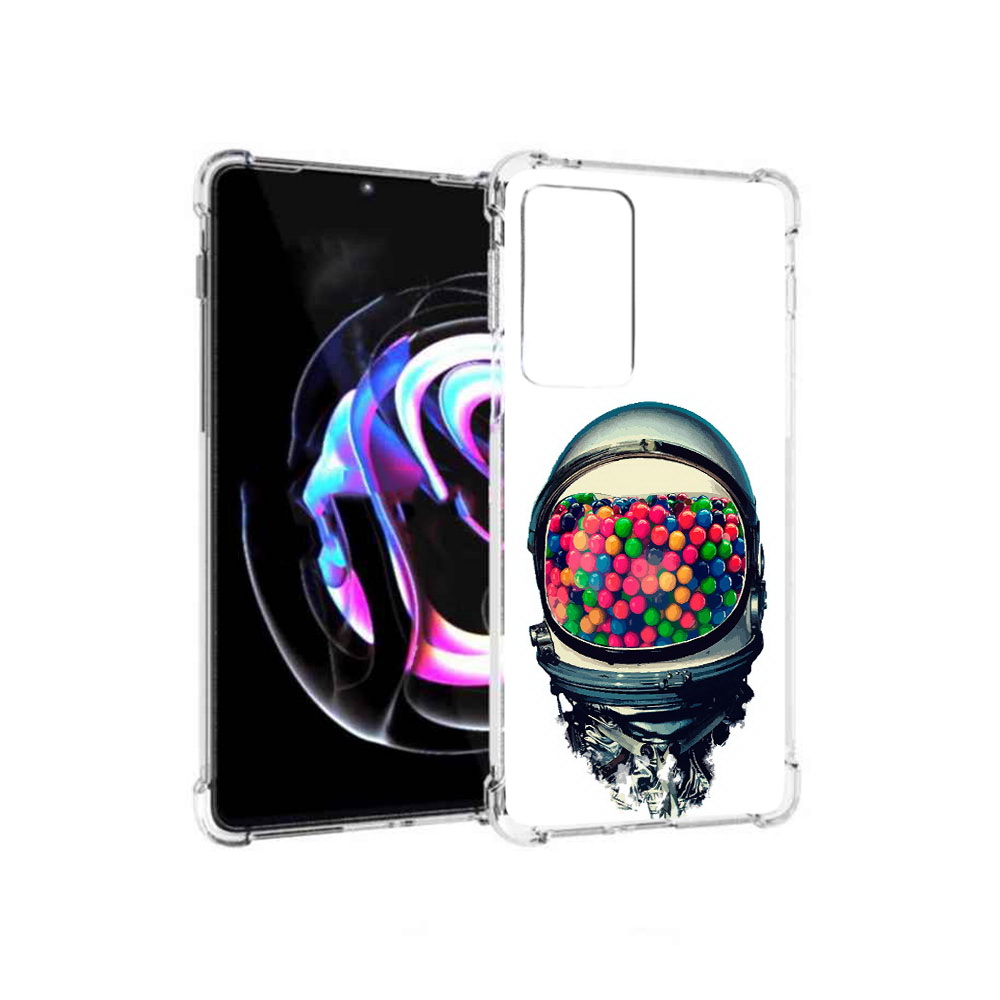 

Чехол MyPads Tocco для Motorola Moto Edge 20 Pro шлем космонавта (PT227063.364.700), Прозрачный, Tocco
