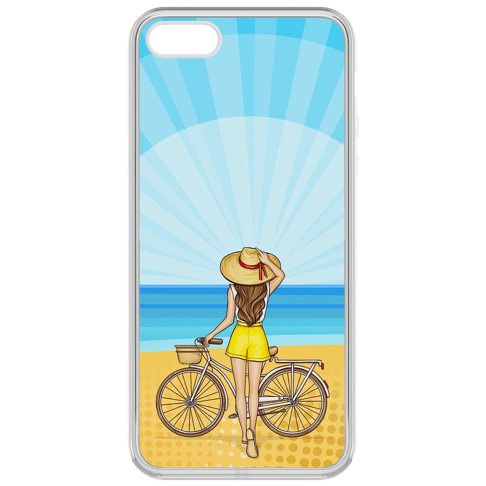 Чехол-накладка Krutoff Clear Case Шорты женские для iPhone 5S
