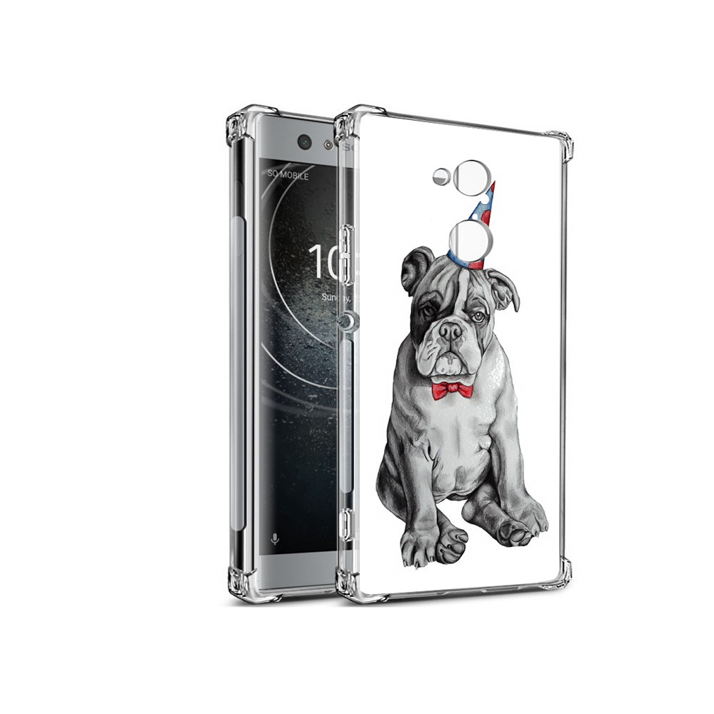 

Чехол MyPads Tocco для Sony Xperia XA2 праздничный щенок (PT99627.238.554), Прозрачный, Tocco