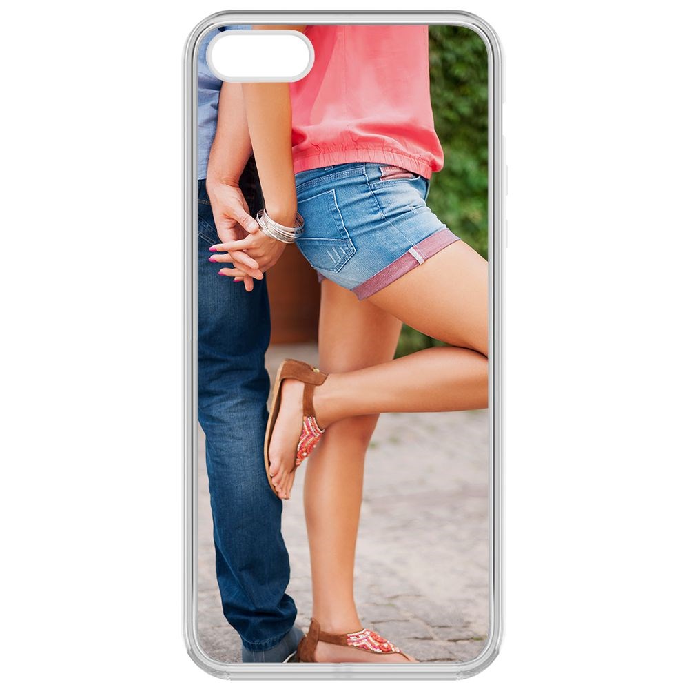Чехол-накладка Krutoff Clear Case Босоножки женские для iPhone 5S