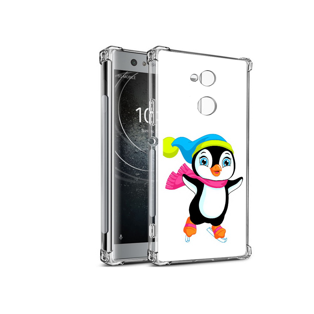 

Чехол MyPads Tocco для Sony Xperia XA2 пингвин на коньках (PT99627.238.540), Прозрачный, Tocco