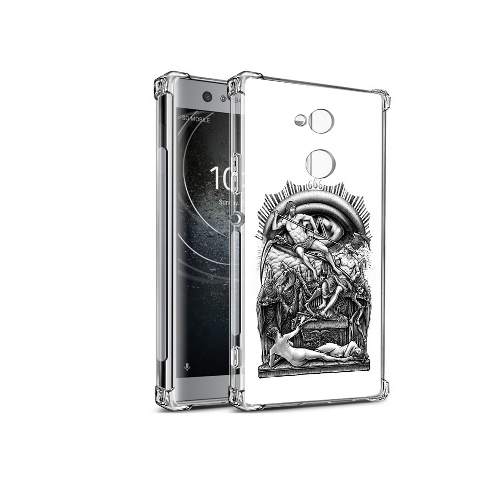 

Чехол MyPads Tocco для Sony Xperia XA2 оракул черно белый (PT99627.238.528), Прозрачный, Tocco