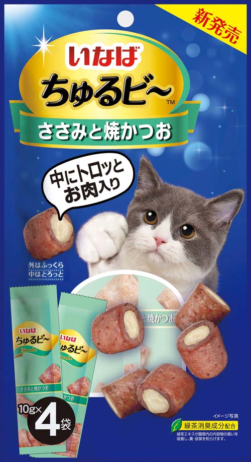 

Лакомство для кошек Inaba Churu Bee, куриное филе с запеченным тунцом кацуо (48х4*10 гр)