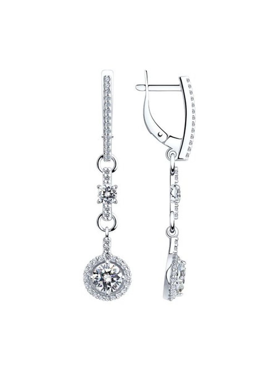 

Серьги из серебра TEO MAORI 894023064, фианит, 894023064