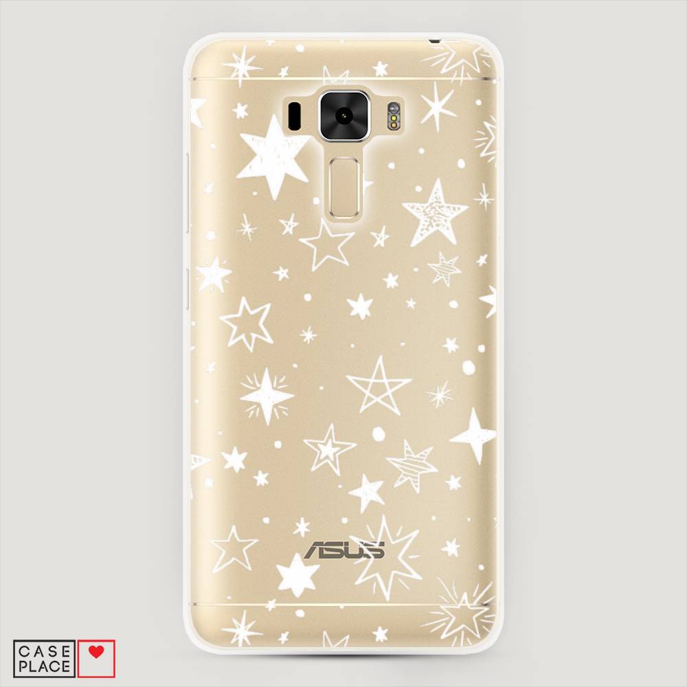 фото Чехол awog "звездочки графика белая" для asus zenfone 3 laser zc551kl