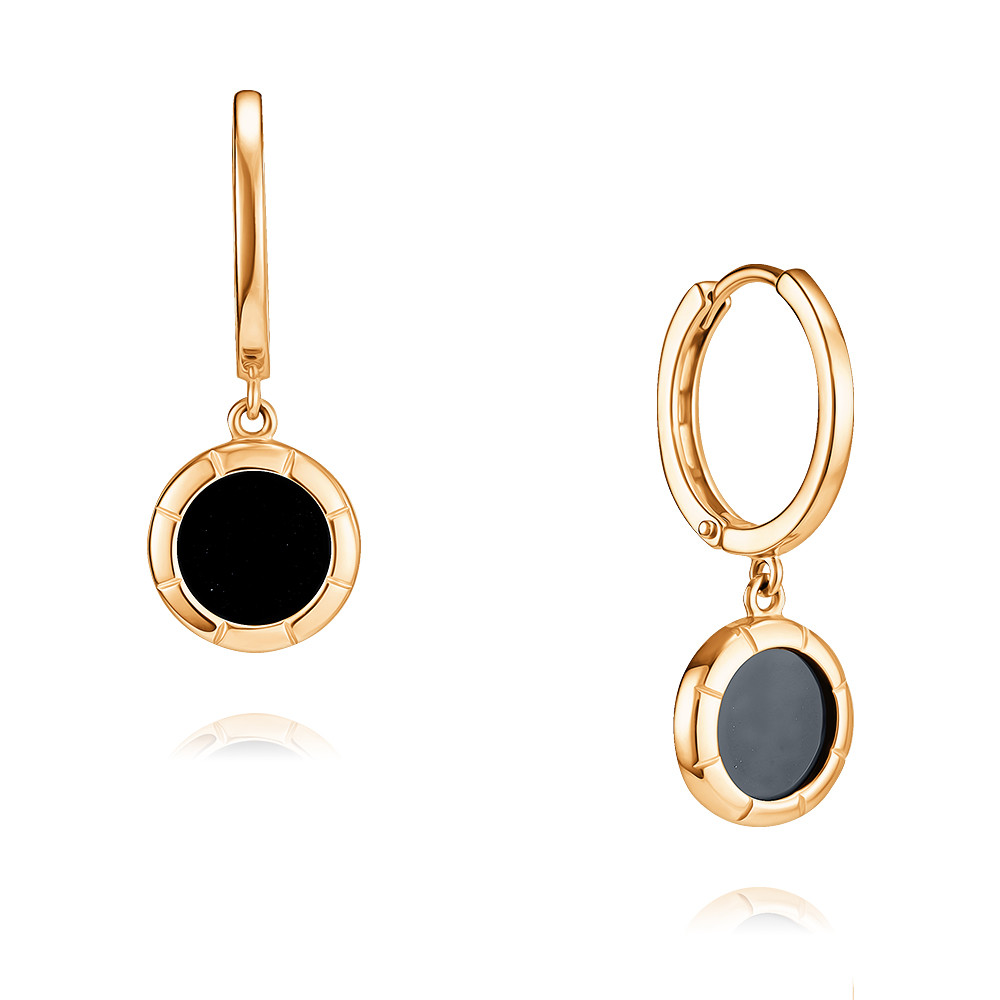 

Серьги из красного золота с агатом ADAMAS 24037350/01-А50-731, 24037350/01-А50-731